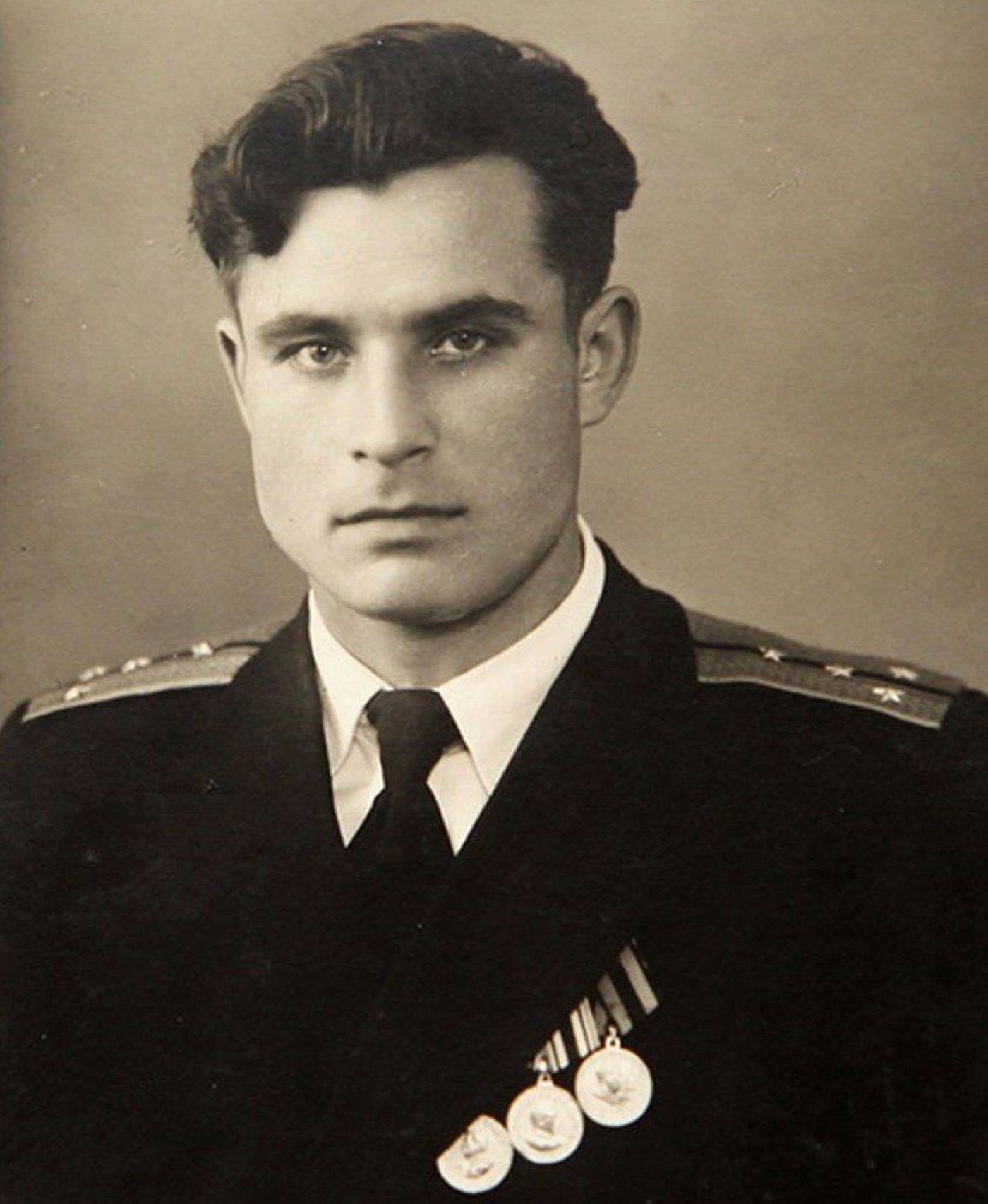 Soviet Navy portrait of Vasili Arkhipov as a young officer